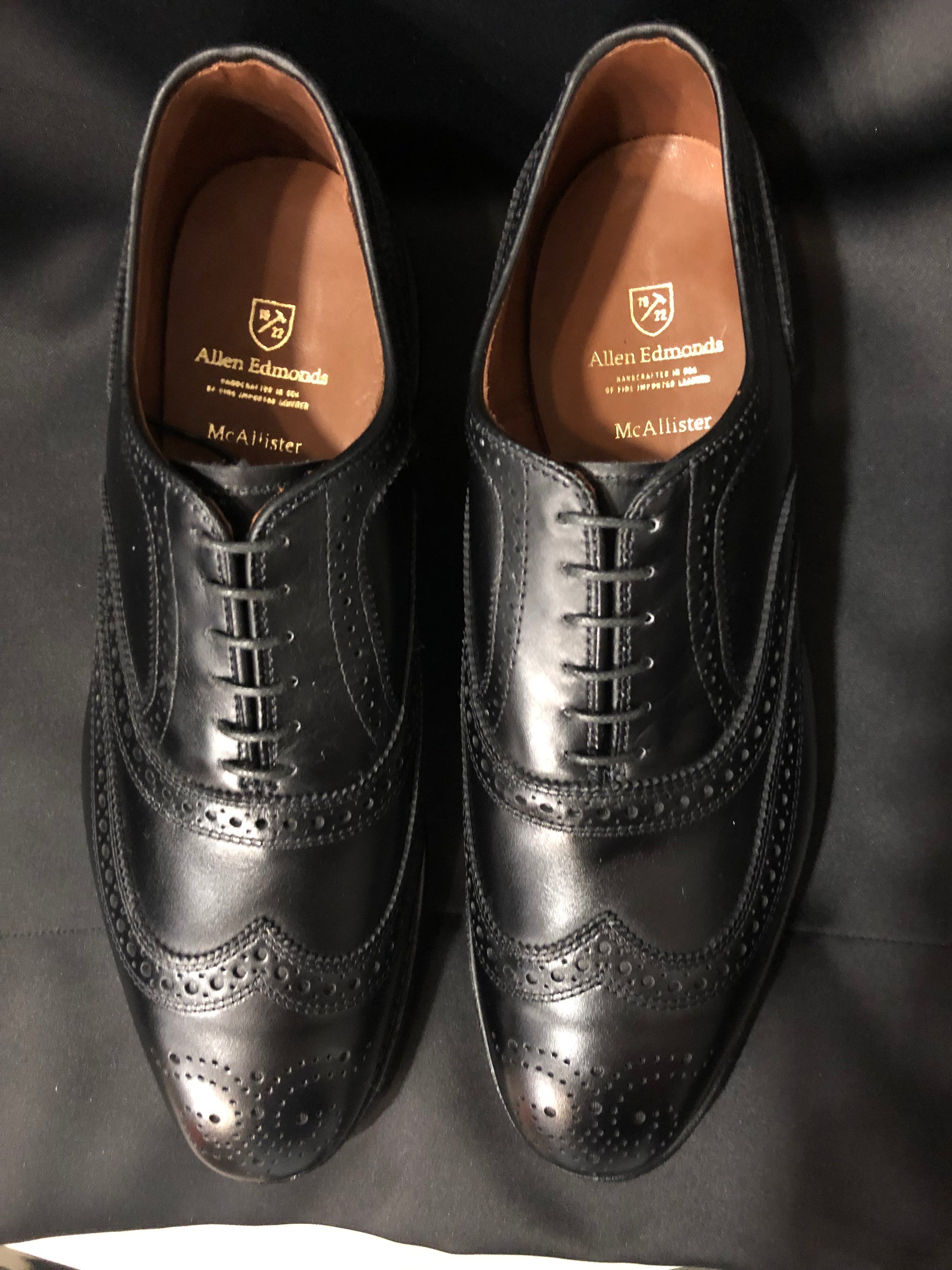 Allen edmonds mcallister black online